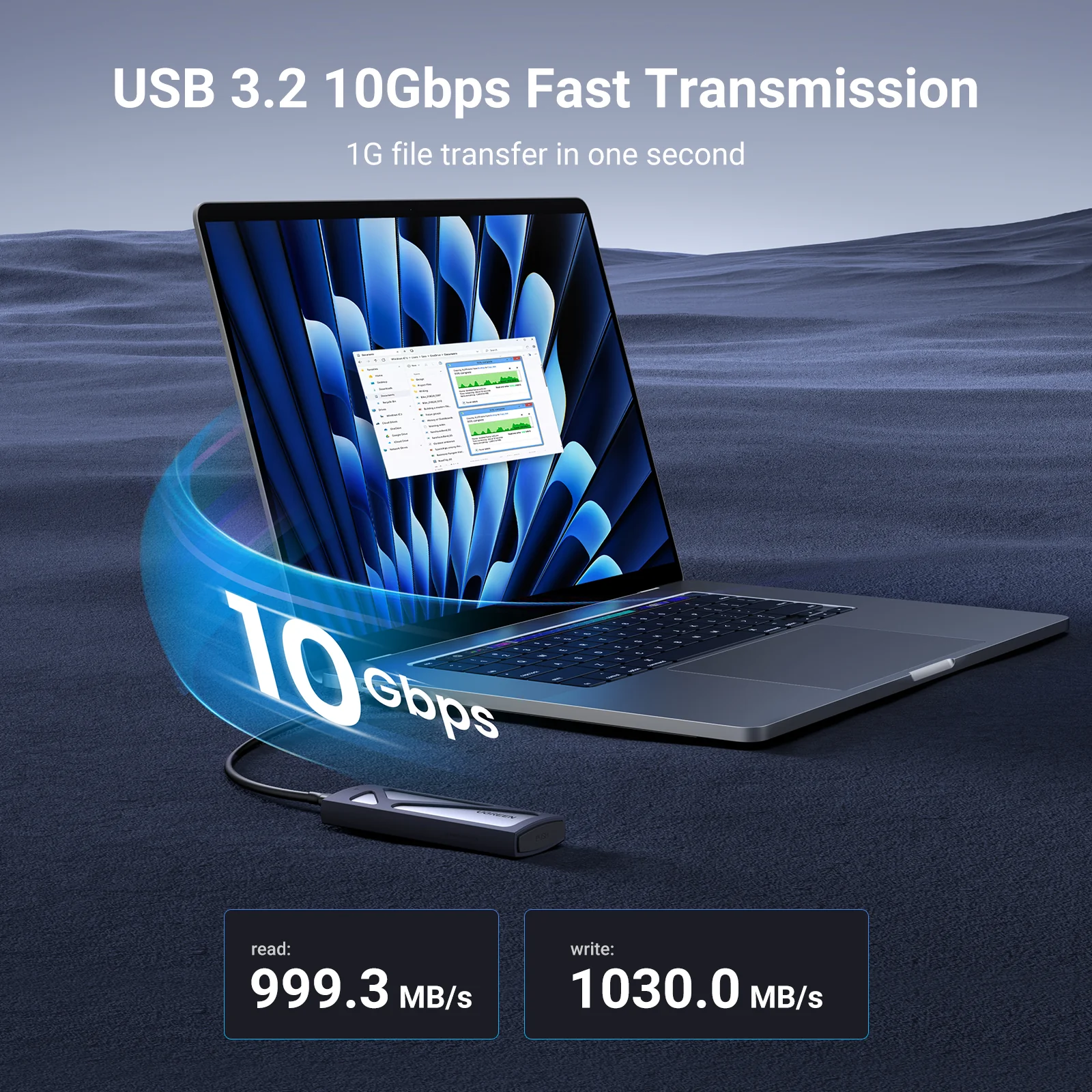 UGREEN M.2 NVMe SSD Enclosure Adapter - Image 2